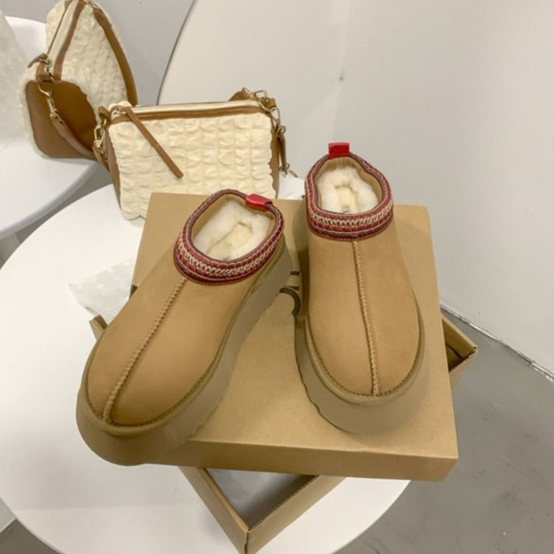 Snow plush sneakers