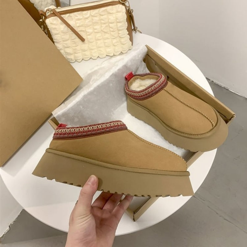 Snow plush sneakers