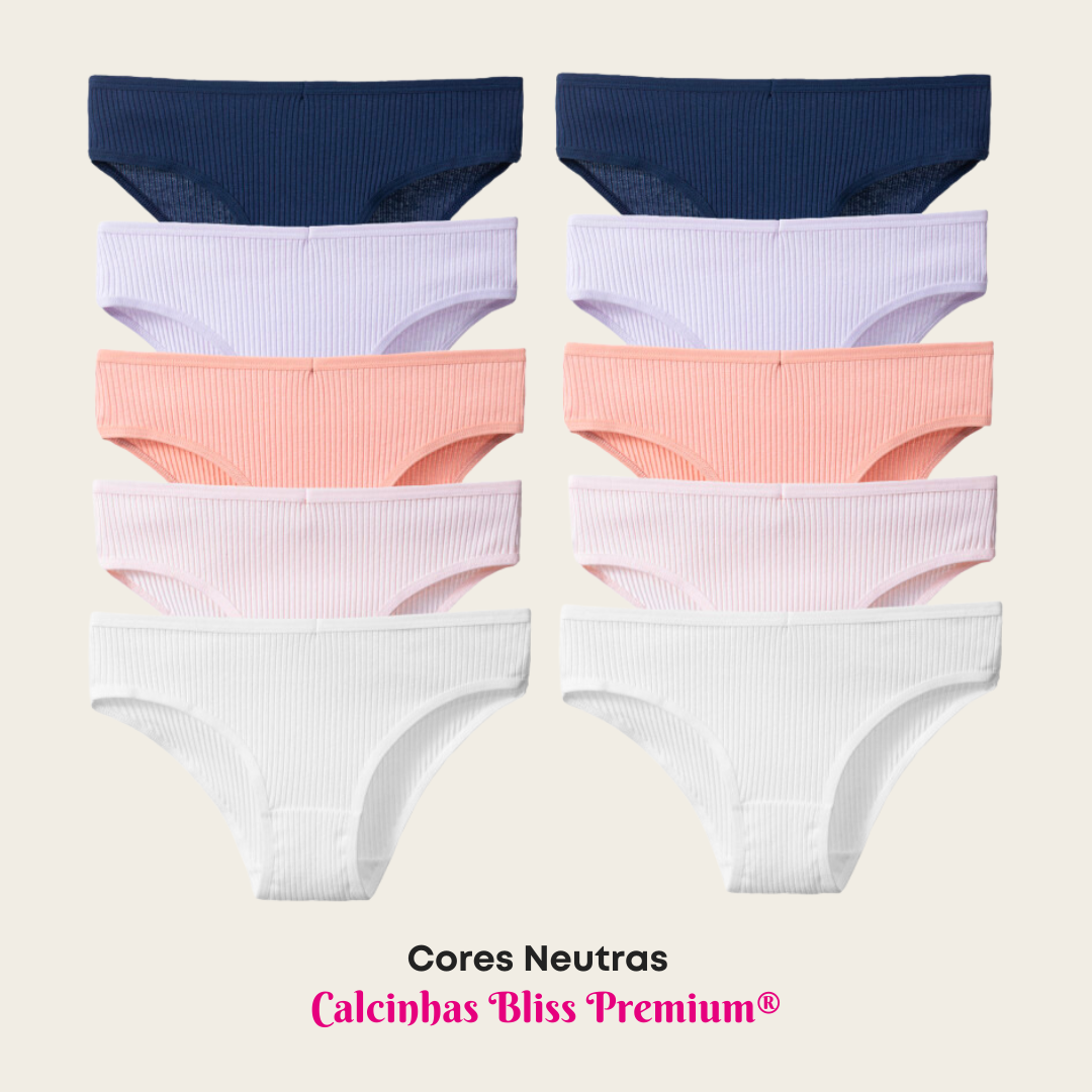 [Pague 5 Leve 10] Calcinhas Bliss Premium® - FRETE GRÁTIS
