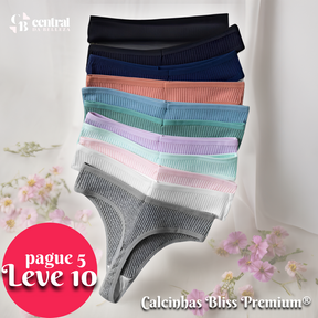 [Promoção Relâmpago - Pague 5 Leve 10] Calcinhas Bliss Premium® - FRETE GRÁTIS