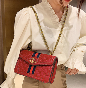 Retro Bag with Chain Handle