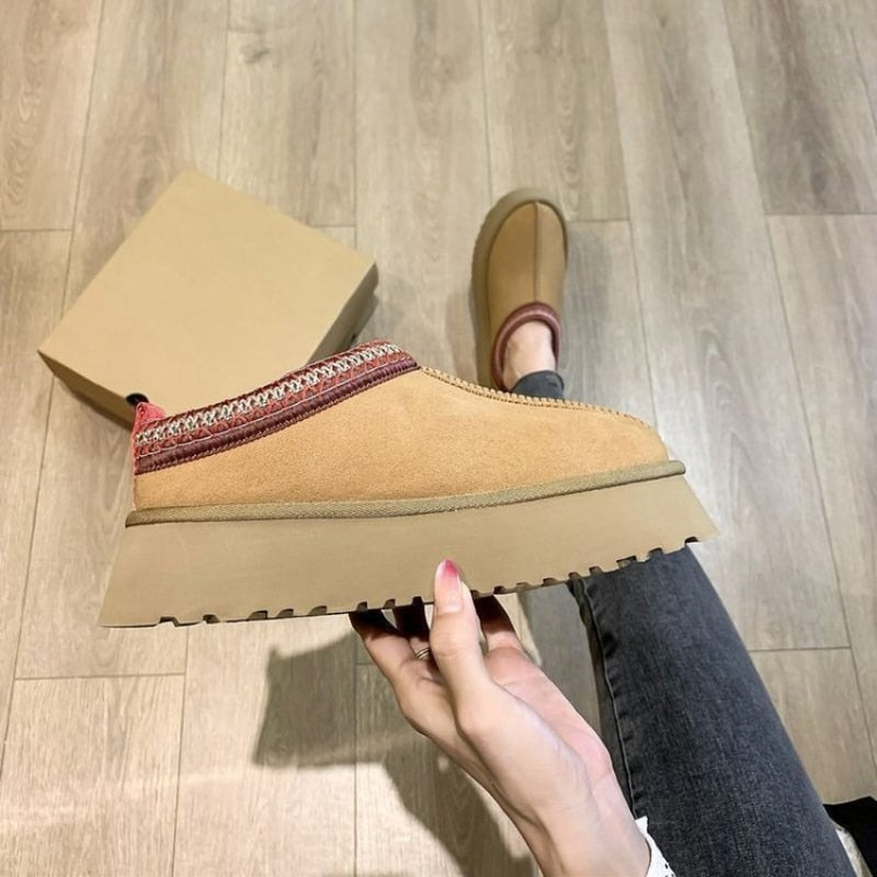 Snow plush sneakers