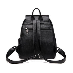 Leather fashion backpack